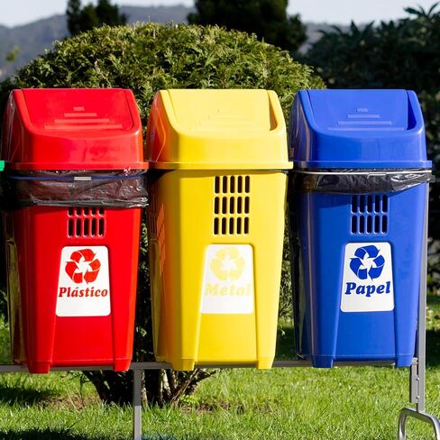 مجموعة من الأشرطة المطاطية من 3 ، نطاقات مطاطية أسود ، أزرق ، أبيض ، متين مع مرونة قوية ، نطاقات صندوق القمامة الملونة تناسب 13 إلى 30 جالون قمامة لمدرسة المكتب المنزلي في الهواء الطلق والداخلية in Kuwait