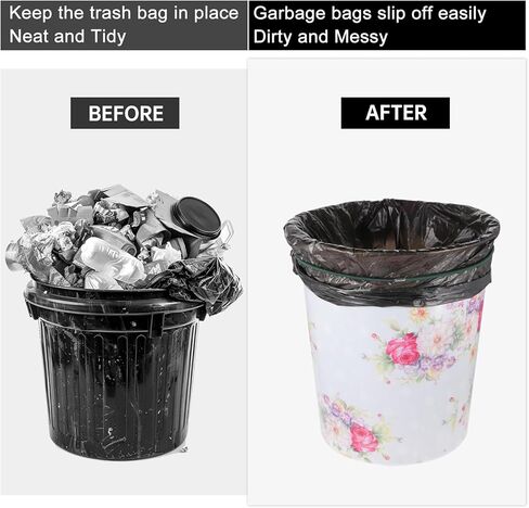 مجموعة من الأشرطة المطاطية من 3 ، نطاقات مطاطية أسود ، أزرق ، أبيض ، متين مع مرونة قوية ، نطاقات صندوق القمامة الملونة تناسب 13 إلى 30 جالون قمامة لمدرسة المكتب المنزلي في الهواء الطلق والداخلية in Kuwait