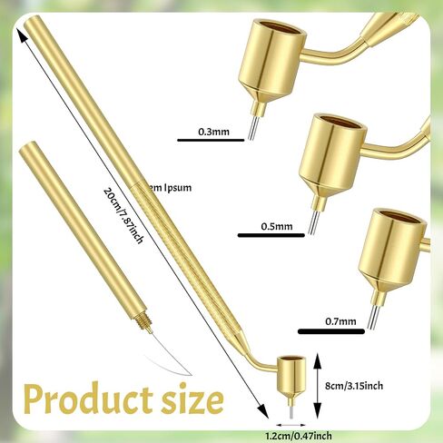 3 Pcs Pysanka Set Ukrainian Easter Egg Decorating Kit Hot Wax Drawing Pens for Kistka Ukrainian Egg Art Fine Medium Metal Fluid Hand Writing Wax Pens for Pysanky Supplies(0.3,0.4,0.5)(0.3,0.4,0.5) in Saudi Arabia