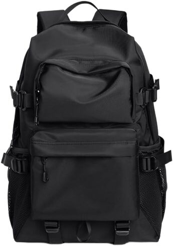 Street Style College Daylife Work Computer Backpack Waterproof Lightweight Laptop Daypack for Gift for Man Travel Carry on Bags For Women and Man, 18.1 Inch, Nylon, Black in Saudi Arabia