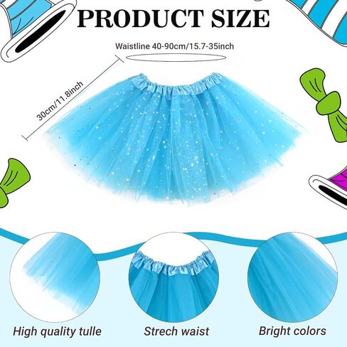 3 Pieces Fish Costume Include Goldfish Headband Bow Tie and Tutu Skirt for Book Day Dress Up in Saudi Arabia