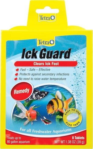 Tetra Ick Guard 8 Count, Quick Remedy For Ick In aquariums,Golds & Yellows in Saudi Arabia