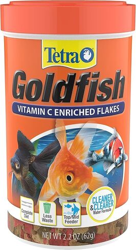 Tetra Goldfish Flakes, Nutritionally Balanced Diet For Aquarium Fish, Vitamin C Enriched Flakes, 2.2 oz in Saudi Arabia