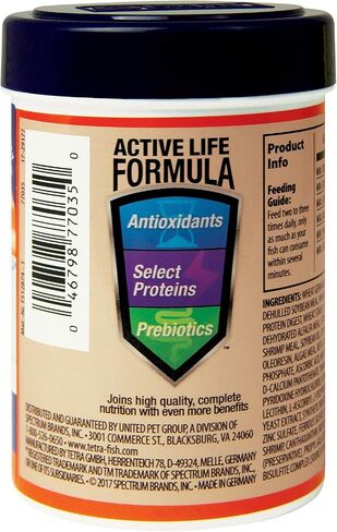 Tetra Goldfish Flakes, Nutritionally Balanced Diet For Aquarium Fish, Vitamin C Enriched Flakes, 2.2 oz in Saudi Arabia