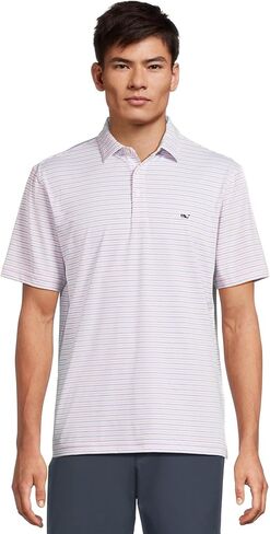 vineyard vines Men's Tri-Color Bradley Sankaty Polo in Saudi Arabia