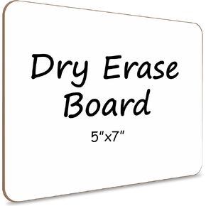 Scribbledo Small White Board Dry Erase Mini Whiteboard 5x7 Inch Small Dry Erase Board Marker Board Dry Erase Lapboards Handheld Personal White Boards for Students Small Whiteboard Office Kitchen