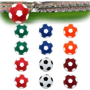 12-Piece Foosball Balls Table Football Soccer in Six Colors, Table Soccer Foosball Recreation Ball in Small