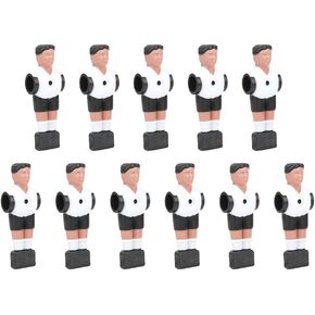 11Pcs Table Soccer Ball Mini Player, 1.4M Men Foosball Players Doll, Foosball Replacement Parts Set Vivid and Funny Table Soccer Players Accessories for Table Game Training