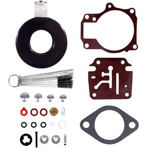 396701 392061 398729 Carburetor Repair Kit with Float Fit for Johnson Evinrude 18 20 25 28 30 35 40 45 48 50 55 60 65 70 75 HP Replace Part Number Sierra 18-7222 18-7042 Mallory 9-37107