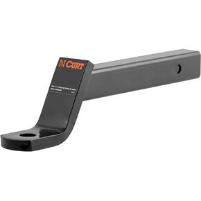 CURT 45270 Class 3 Trailer Hitch Ball Mount, Fits 2-Inch Receiver, 7,500 lbs, 1-Inch Hole, 4-Inch Drop, 2-In Rise
