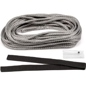 WARN 100975 Service Part - Winch Synthetic Rope Replacement Kit, Fits: VRX and AXON Winches - 1/4" x 50'