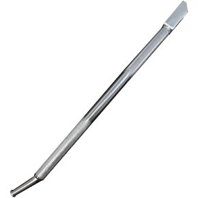 Chrome Combination Winch Bar with Rounded Head, Steel Bar Non-Slip Grip, Square End – for Flatbed Trailer Winches and Chain Binders - 35"
