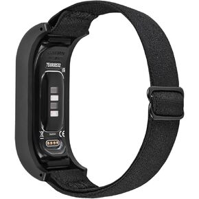 Elastic Nylon Bands Compatible with Garmin Vivosmart 5 tracker Replacement Bands with Case