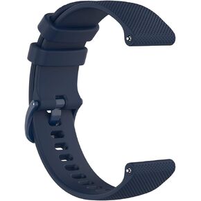 Silicone Wristband Replacement Sports Straps Bracelet Compatible with Garmin Venu, vivomove3, vivomove Luxe, vivomove Style, vivomove HR, vivoactive3 Music,forerunner245music/645music (Black)