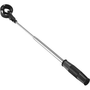 Eowpower Telescopic Golf Ball Retriever, Golf Pick up Automatic Locking Scoop, 16.5" to 80" Retracted Length (1Pcs)