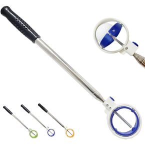 Golf Ball Retriever,9Ft Stainless Golf Ball Retriever Telescopic for Water with Durable Spring Release-Ready Head,Golf Ball Picker Grabber Tool with Locking Clip,Golf Gift for Men