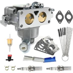 796227 Carburetor for B&S V-Twin Engine, Carb Replacement with Gasket for Lawn Mower Fits 407777 40N877 40R877 445677 445877 44L777 44M777 44P777 44R677 Tractor Motor