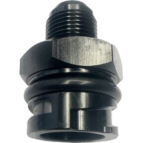 Billet Aluminum Valve Cover Oil Cap w/-6 AN Fitting Black for LS LSX LS1 LS2 LS3 LS6 LS7