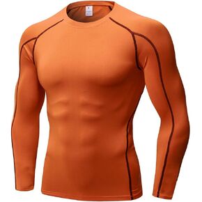 Men's Compression Shirts Long Sleeve Gym Athletic Gym Workout Undershirts Base Layer Running Top Shirt