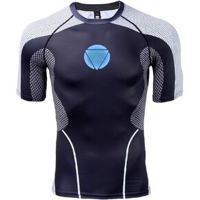 Men's Compression Shirt Athletic Workout Shirt 3D Print Sports Fitness T-Shirt
