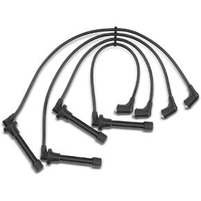 A-Premium Ignition Spark Plug Wires Set of 4 Compatible with Honda Civic 1992-2000, Civic del Sol 1993-1995 & Acura EL 1997-2000, 1.5L 1.6L Naturally Aspirated
