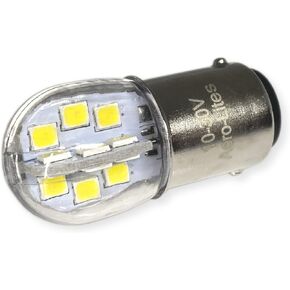 Aero-Lites.com | Dual-Mode (Constant/Flashing) LED Replacement Bulb for #1004 12V Marine Anchor Light or Stern Light | Bulb Base: Ba15D Marine Bayonet; Light Color: Natural White- 4,000k
