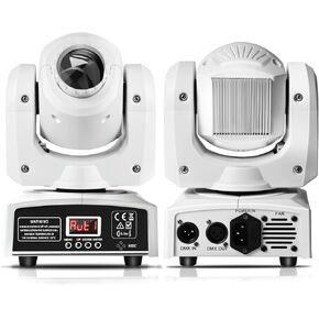 U'King 4PCS Moving Head Lights with Flight Case Storage Container, ZQ02001 Customized Road Case and 4PCS Moving Head DJ Lights Included