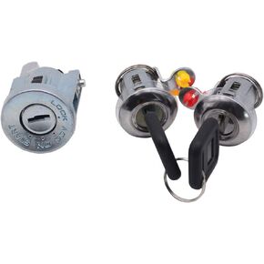 Ignition Cylinder Door Lock Key Set Compatible For Isuzu NPR NQR NKR ELF 1994-2007 8-97035293-0