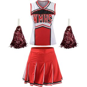 Women's High School Musical Cheerio Classic Cheerleader Athletic Sport Uniform Fancy Dress