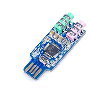 External USB Audio Card Driver Free USB Sound Card External Audio Adapter CM108 for Computer Laptop WIN2000,WINXP,WIN3003