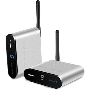 AV220 2.4G Wireless TV Sender, RCA Wireless Transmitter & Receiver Kit, Plug and Play
