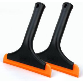 Super Flexible Silicone Squeegee, Auto Water Blade, Water Wiper, Shower Squeegee, 5.9'' Blade and 7.5'' Long Handle, for Car Windshield, Window, Mirror, Glass Door