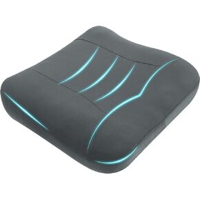 Car Seat Cushions for Driving, Large 19"×17"Adult Booster Seat for Car,3.5"Thick Car Booster Seat for Short Drivers, Butt Cushion for Office Chairs, Wheelchairs Cushion, Driver Seat Cushion (GREY)
