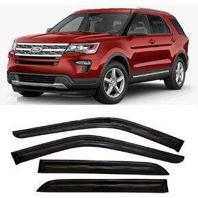 2015-2024 Tape-On Side Window Deflector Visors for Ford Edge SE SEL ST ST-Line Titanium Tinted Rain Guards 2016 2017 2018 2019 2020 2021 2022 2023