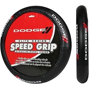 Dodge Elite Black Car Truck Steering Wheel Cover Universal Fit