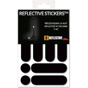 Reflective Strips Stickers Kit for Scooter, Bike & EDPM (Electric Scooter, Motor Scooter, ...) - 3M Technology™ Stickers - High Visibility - Discreet & Design - Maximum grip