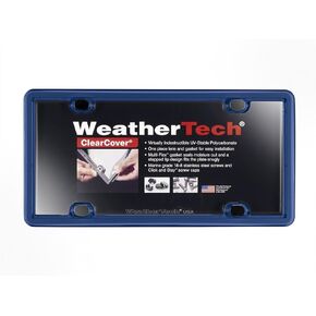 WeatherTech ClearCover License Plate Cover and Frame, Baby Blue