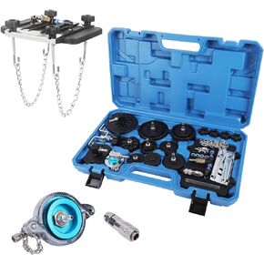 Brake Bleeder Adapter Set, 12 PCS Brake Master Cylinder Bleeder Kit with Japanese Connector Master Cylinder Adapter Pressure Brake Bleeder Kit Compatible with Chrysler, with Ford, with KIA, etc