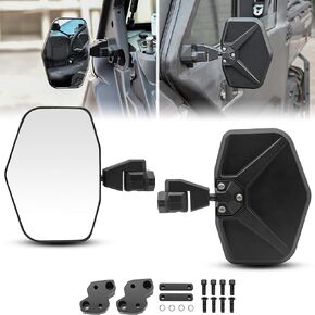 Side View Mirrors for Can Am Defender 2016-2023, Convex Break Away Rear View Mirrors for Can-Am Defender MAX HD8 HD10 HD5 2016-2023 Accessories, Replace #715002459 (2PCS)