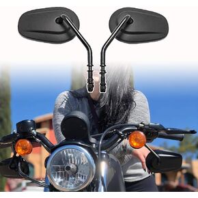 Fits 2021 Sportster mirrors Harley mirrors black tapered-style for 2014 Street Glide mirrors + 20 Road Glide mirrors + Dyna motorcycle mirrors + 17 Heritage Softail Classic FLSTC + 19 Road King FLHR