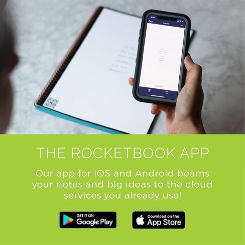 Rocketbook Beacons - Digitize Your Whiteboard - Reusable Stickers To Upload Your Whiteboard Notes To The Cloud with Carrying Case (1 Pack), BEA-A4-K in Kuwait