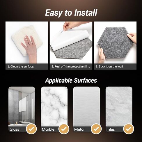 12 Pack Hexagon Acoustic Panels, TONOR 12"x 10"x 0.4" High Density Sound Proof Panels for Walls, Sound Dampening Insulation Treatment Wall Panels, Sound Absorbing Padding for Studio, Home Purple in Kuwait