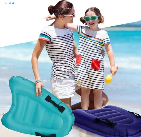 6 Pieces Inflatable Surfboard with Handles Lightweight Portable Floating Surfing Board Swimming Floating Surf Board for Kids Adult Learn to Swim Pool Travel Beach Summer Surfing Water Sports Supplies in Saudi Arabia