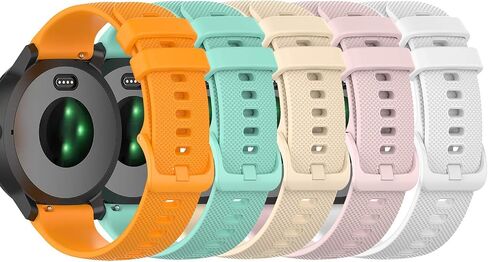 سوار معصم رياضي بديل من السيليكون متوافق مع Garmin Venu، vivomove3، vivomove Luxe، vivomove Style، vivomove HR، vivoactive3 Music، forerunner245music/645music (أسود) in Saudi Arabia