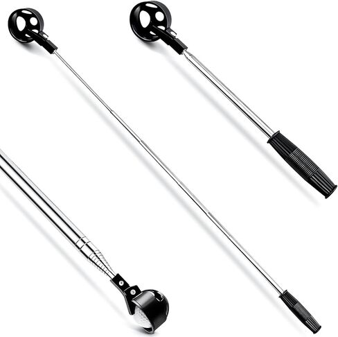 مسترد كرات الجولف للمياه تلسكوبي، أداة استرداد كرات الجولف المقاومة للصدأ MG منتقي ملتقط الجولف بطول 6.7 قدم قابلة للتمديد ملحقات الجولف هدية للرجال والنساء، مع مغرفة قفل أوتوماتيكية in Kuwait