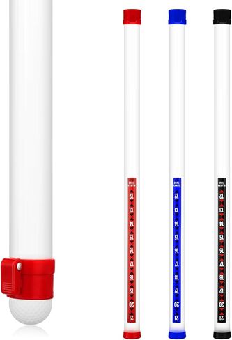 3 Piece Golf Picker Set Professional Picker Golf Thick Tube Plastic Tube Clear Golf Ball Recycler with Ball Release Recycler Collector Practice Picker Suction Cup Tool, 35.83 Inch in Saudi Arabia