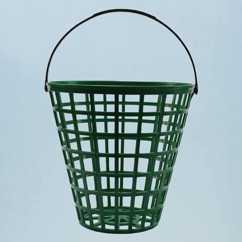 1pcs Golf Ball Basket,Plastic Golf Ball Bucket Golfball Storage Container with Handle for Outdoor Sport Stadium Accessories,50pcs Ball in Saudi Arabia