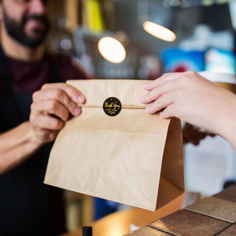 2000 قطعة من ملصقات شكرًا لك مقاس 1 بوصة، شكرًا لك على طلبك ملصقات لاصقة لتغليف الأظرف (4 لفات، كل لفة 500 قطعة) in Kuwait