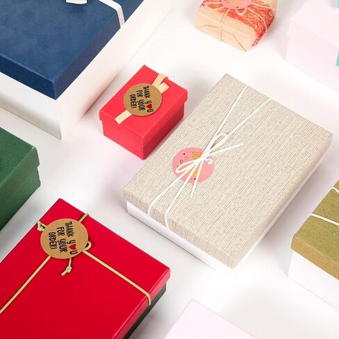 2000 قطعة من ملصقات شكرًا لك مقاس 1 بوصة، شكرًا لك على طلبك ملصقات لاصقة لتغليف الأظرف (4 لفات، كل لفة 500 قطعة) in Kuwait