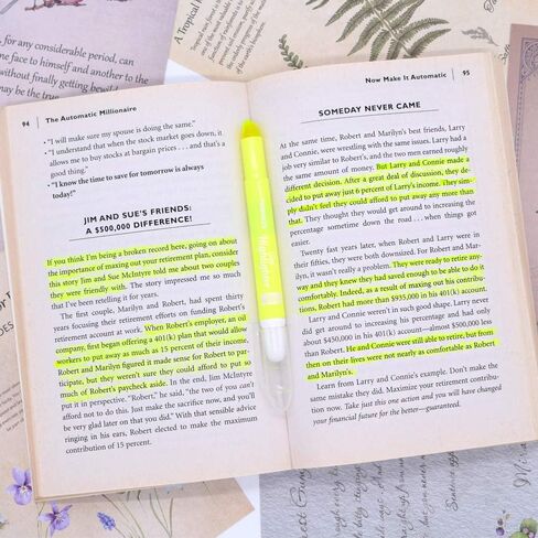 هايلايتر جل الكتاب المقدس من توهاند، قلم تلوين، قلم تحديد جاف، لا ينزف، أصفر، لوازم يوميات الكتاب المقدس، علامات الكتاب المقدس لعلامات التبويب in Kuwait